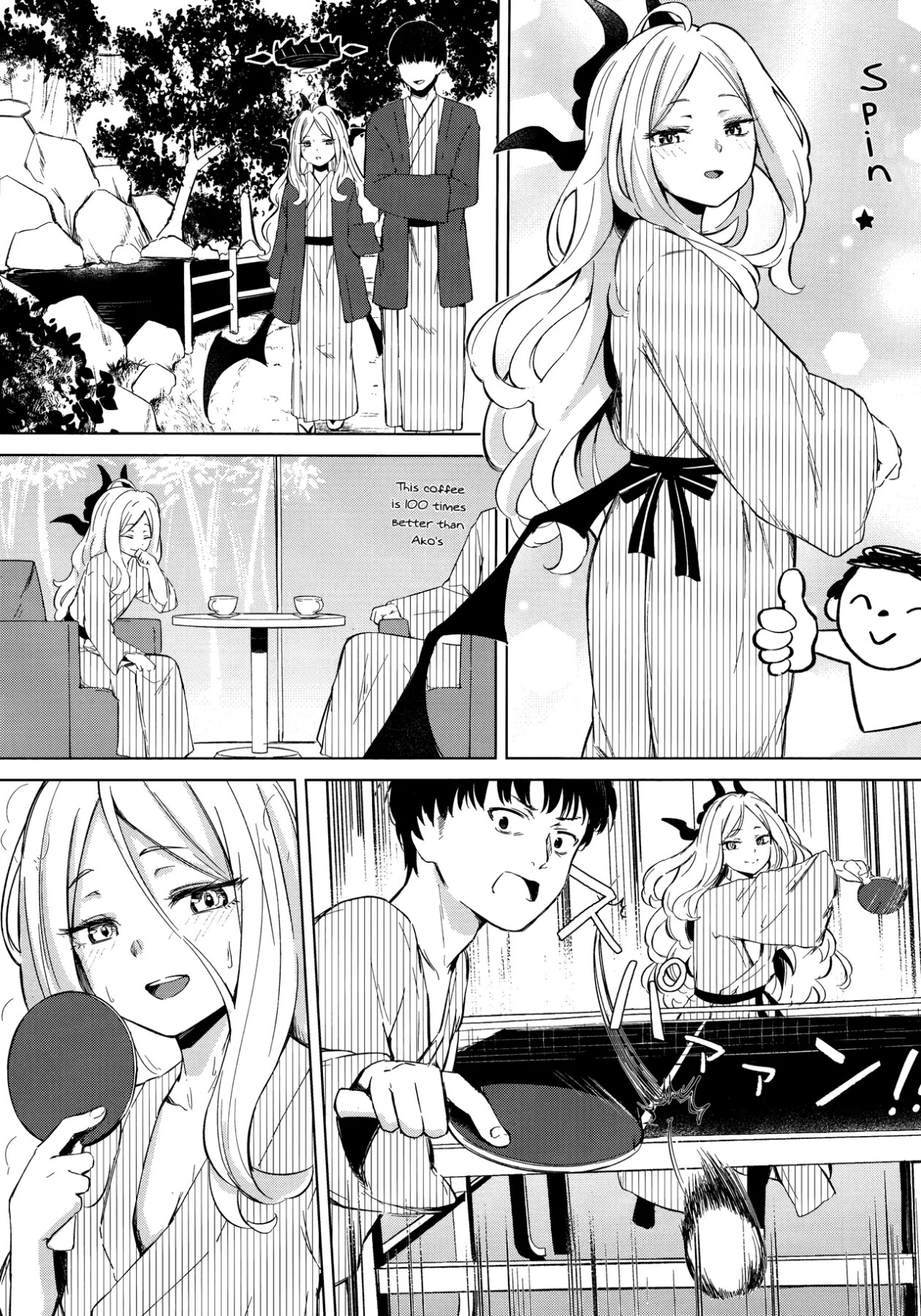 Hentai Manga Comic-Going to a steamy private outdoor hot spring with a clingy chairwoman-Read-6